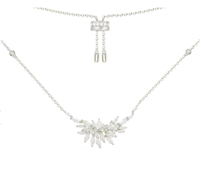 Tri Tone Sleek Chain Necklace