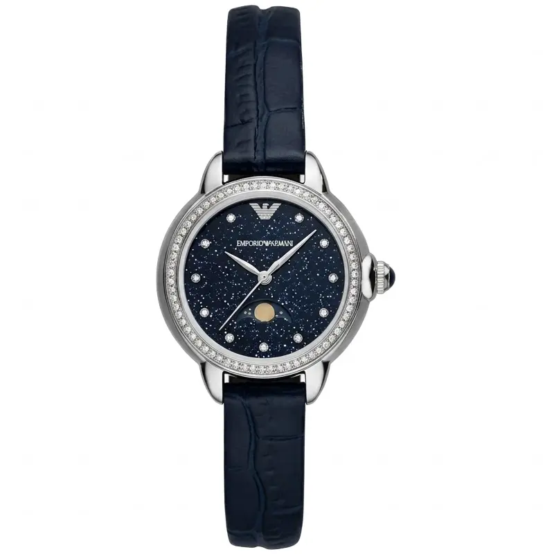 Silver Glowing Statement Timepiece