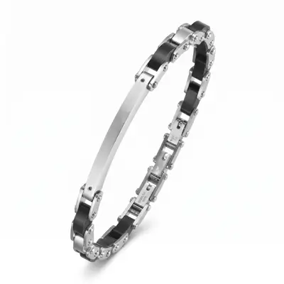 Black Delicate Accent Bracelet