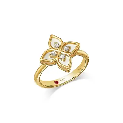 Valenne Nacre Diamond Rosette