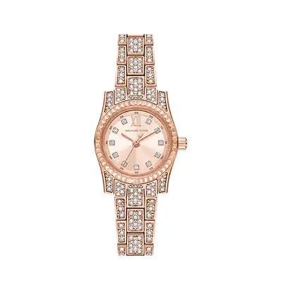 Rose Crystal Statement Watch