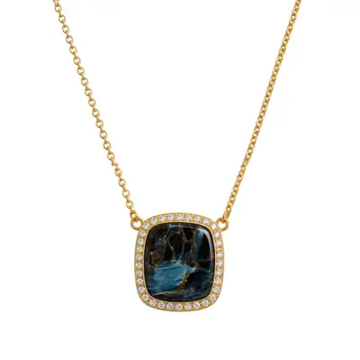 Black Iconic Charm Necklace