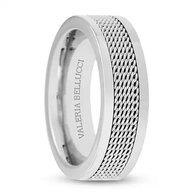 Black Bold Band Ring