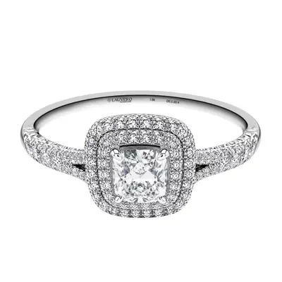 Élysian Cushion Halo Ring