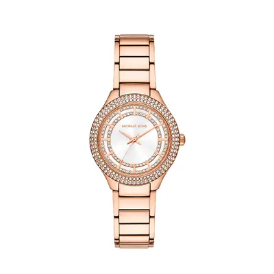 Rose Crystal Bezel Watch