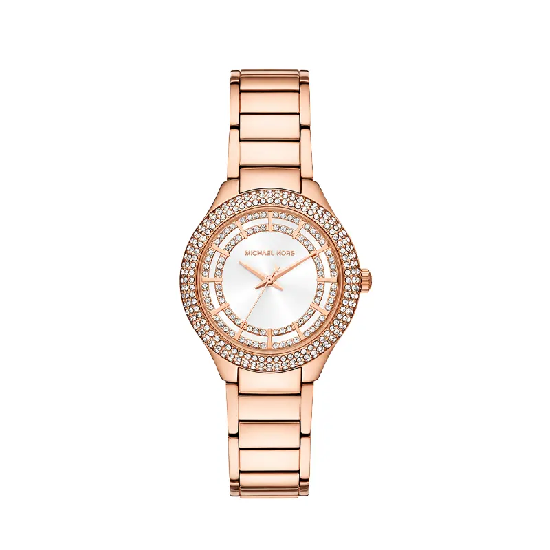 Rose Crystal Bezel Watch