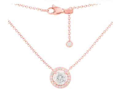 Tri Tone Elegant Pendant Necklace