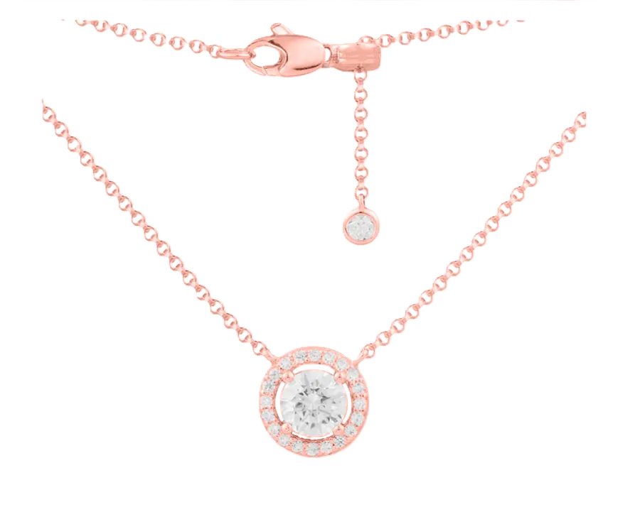 Tri Tone Elegant Pendant Necklace