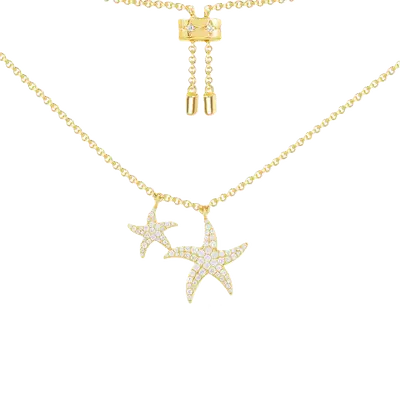 Tri Tone Luminous Charm Necklace