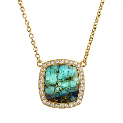 Black Glowing Statement Necklace