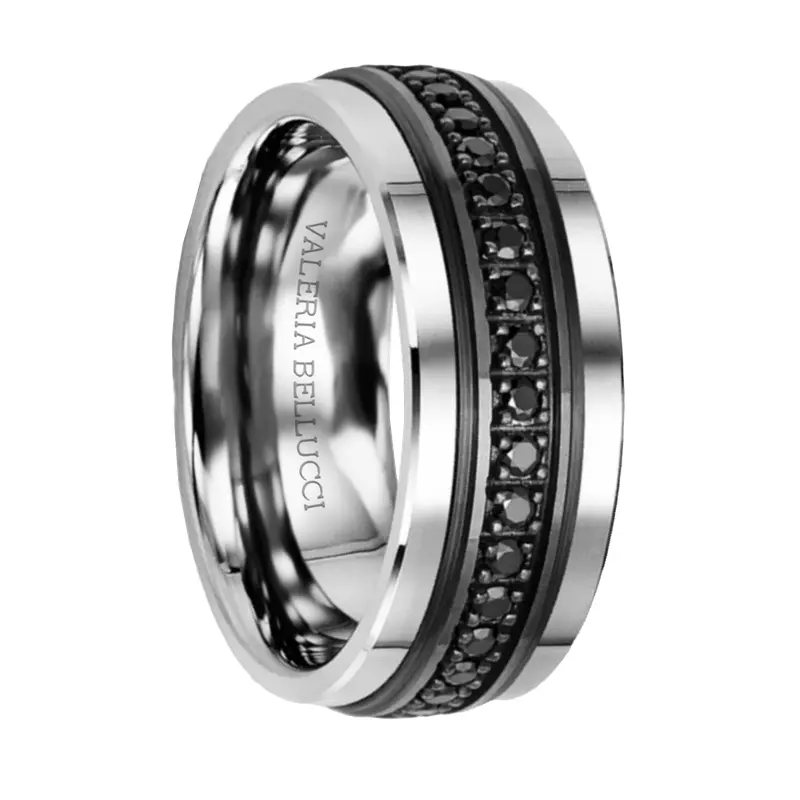 Black Opulent Band Ring