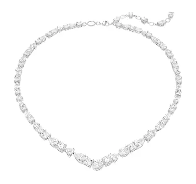 Crystal Modern Heart Necklace