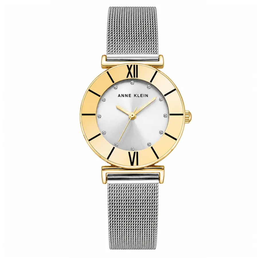 Silver Sculpted Metro Timepiece