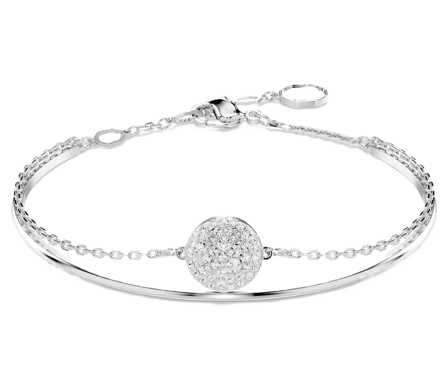 Crystal Minimal Bangle Bracelet