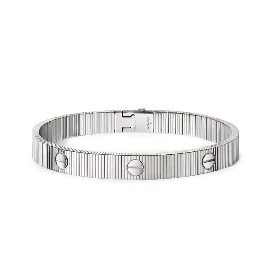 Radiant Ribbed Crystal Cuff