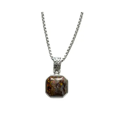 Tri Tone Chic Heart Necklace