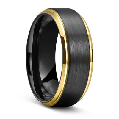 Black Sleek Band Ring