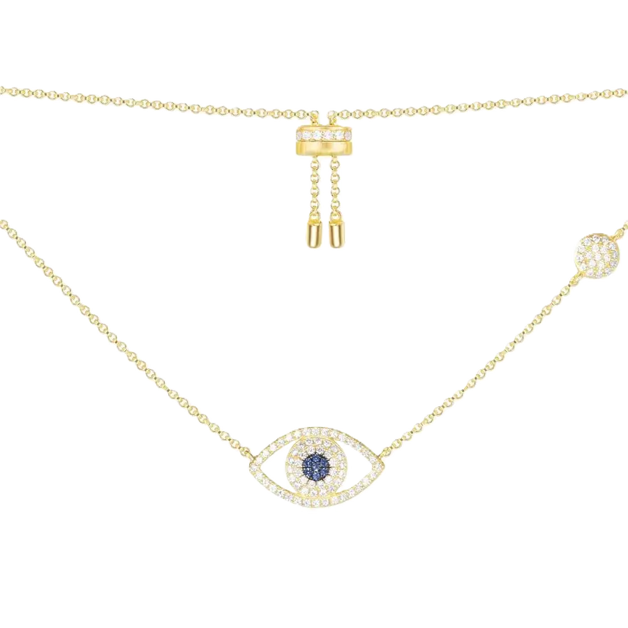 Crystal Polished Drop Necklace