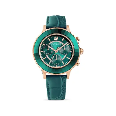 Crystal Velvet Statement Timepiece