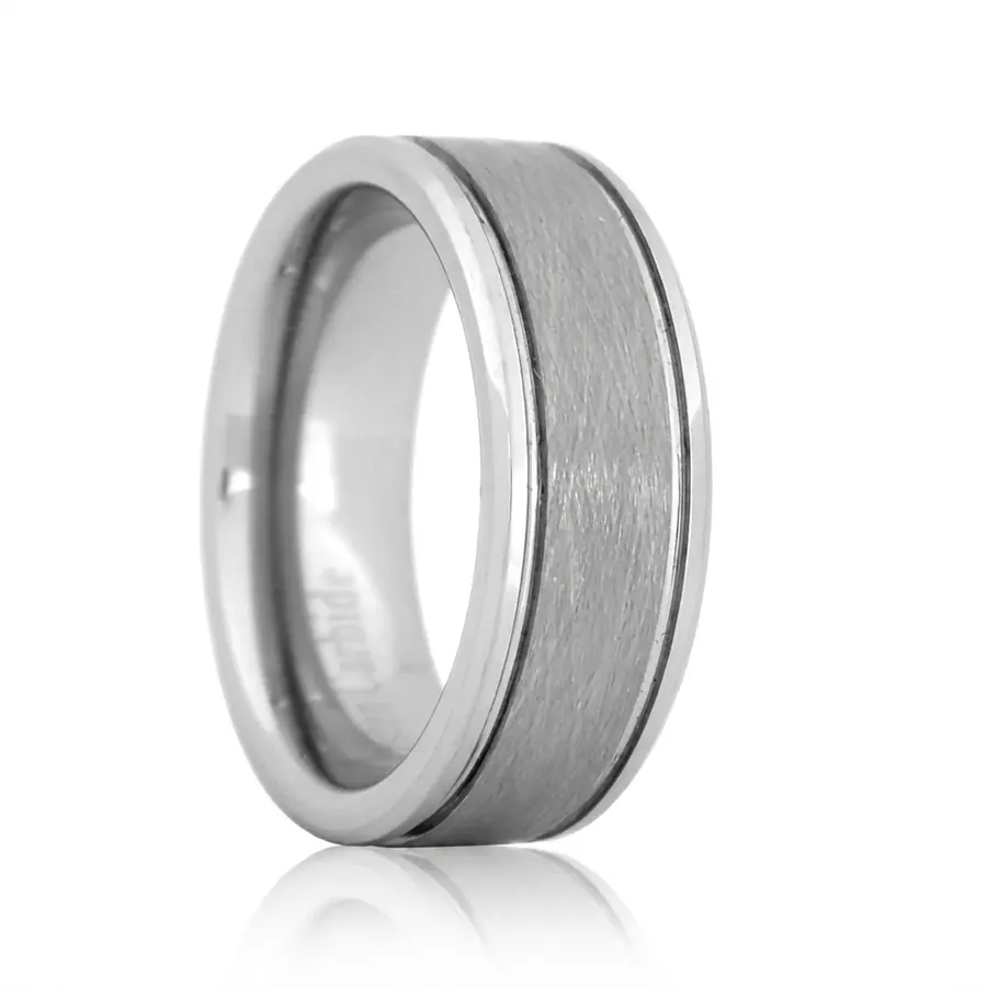 Black Delicate Band Ring