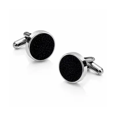 Valeria Spark Black Cufflinks