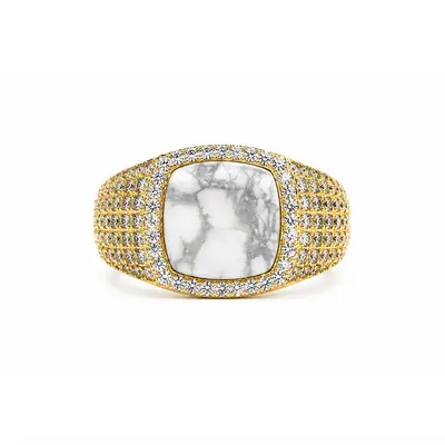 Sleek Graceful Charm Ring