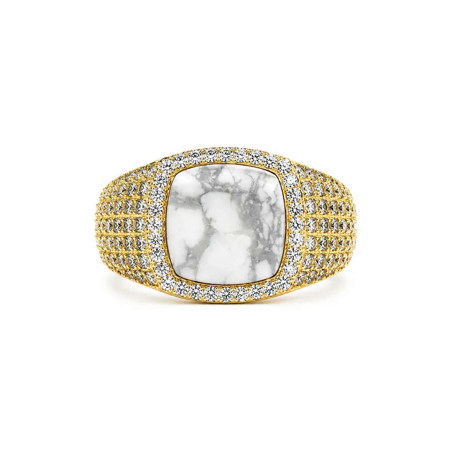 Sleek Graceful Charm Ring