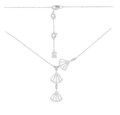 Crystal Silken Chain Necklace