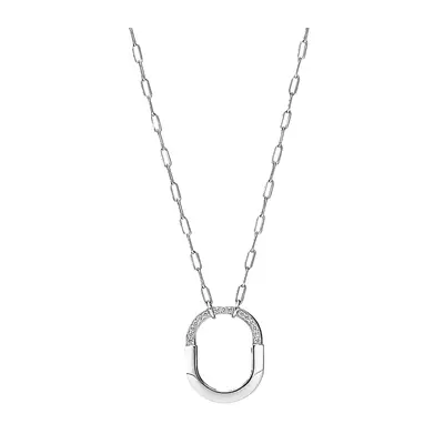 Diamond Modern Heart Necklace