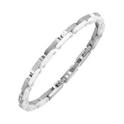 Polished Signature Accent Bracelet