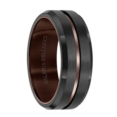 Black Polished Band Ring