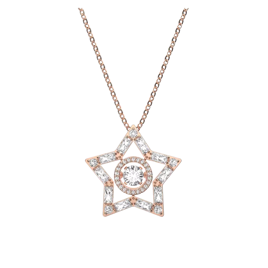 Crystal Golden Drop Necklace