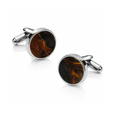 Valeria Amber Marble Cufflinks