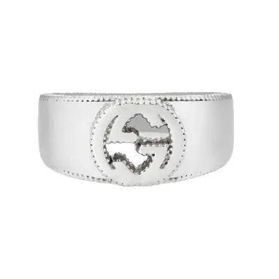 Silver Golden Band Ring