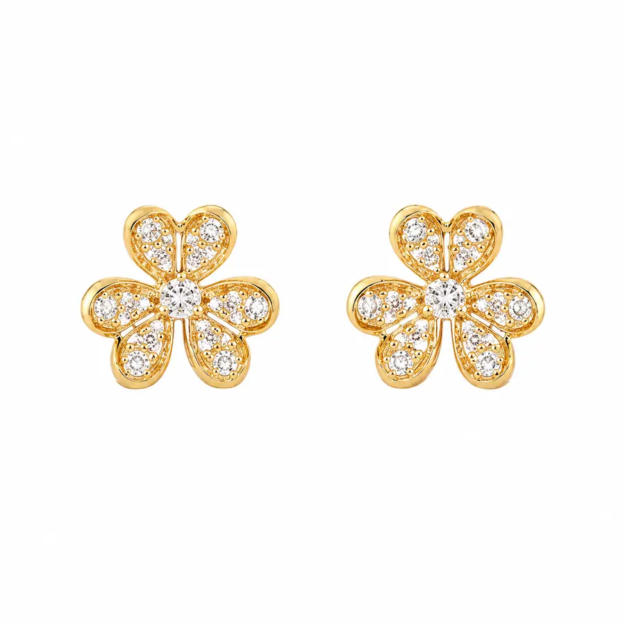 Diamond Clover Lumière Earrings