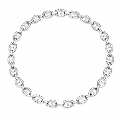Tri Tone Elegant Chain Necklace