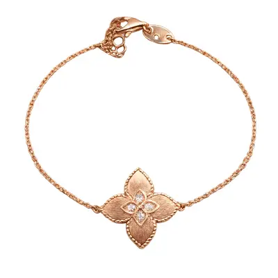 Rose Silken Charm Bracelet