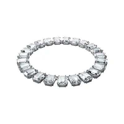 Silver Polished Glow Necklace