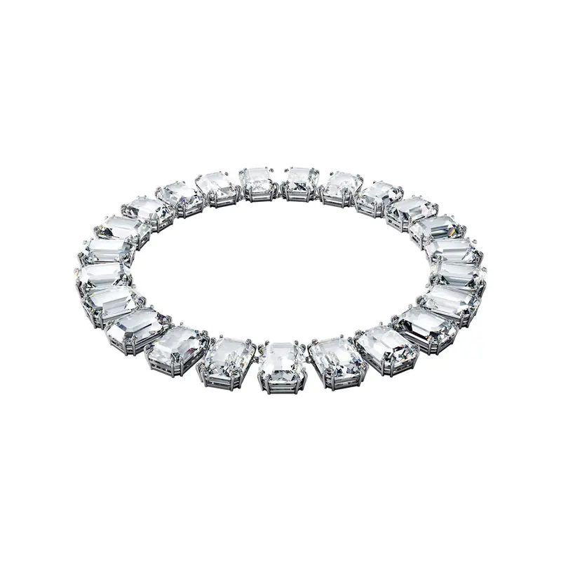 Silver Polished Glow Necklace