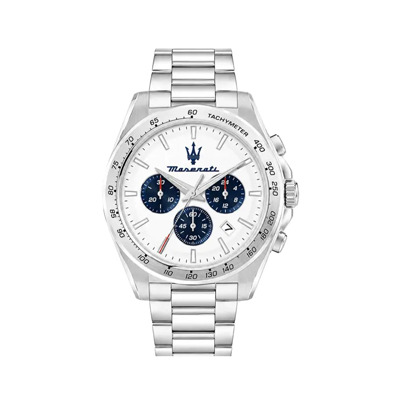 Silver Chronograph Classic Watch