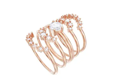 Luminous Brilliant Crown Ring