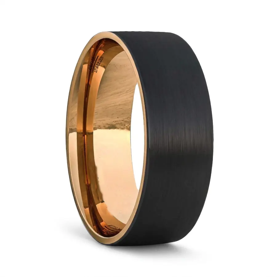 Black Urban Band Ring