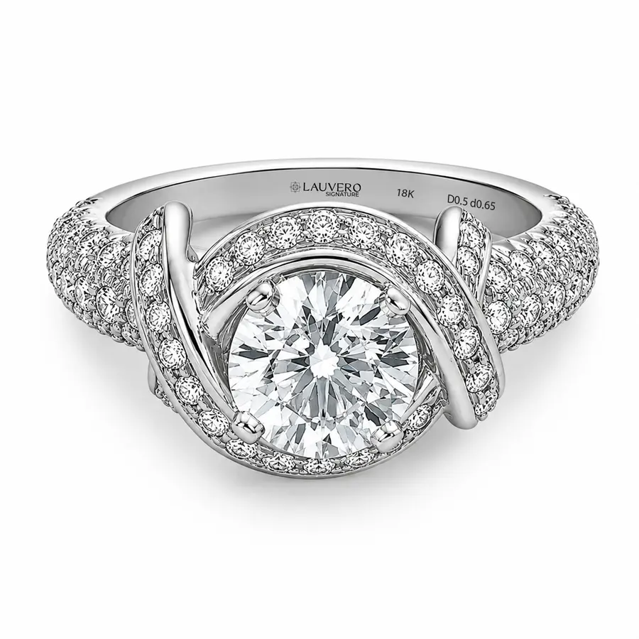 Radiant Oval Halo Ring