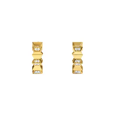 Crystal Golden Stack Ring