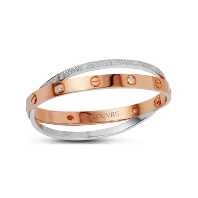 Tri Tone Silken Tennis Bracelet