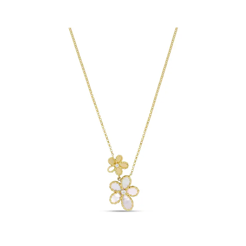 Diamond Golden Drop Necklace