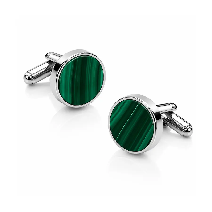 Valeria Green Stone Cufflinks