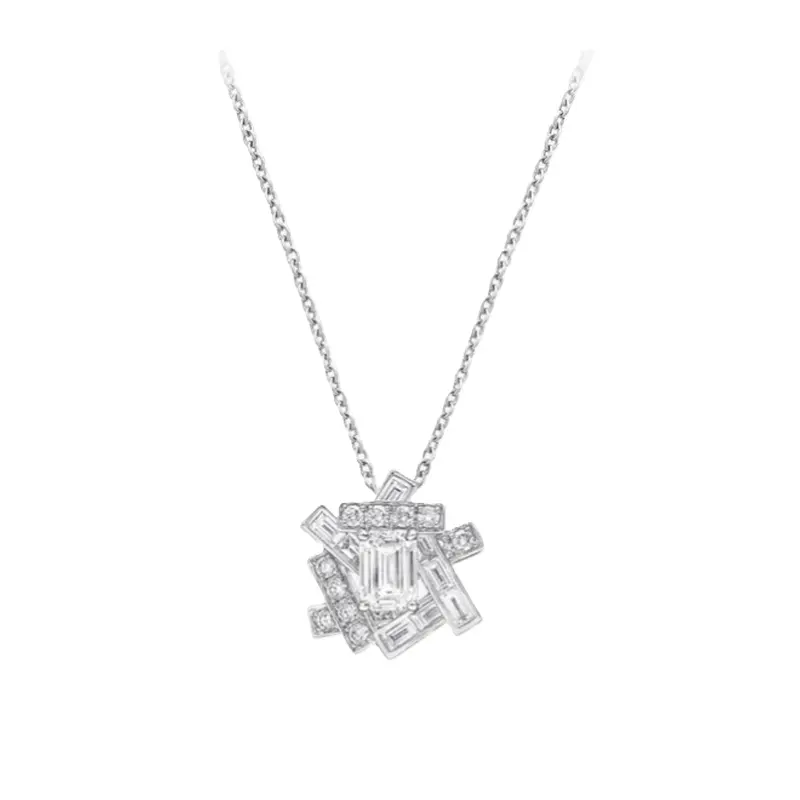 Diamond Radiant Drop Necklace