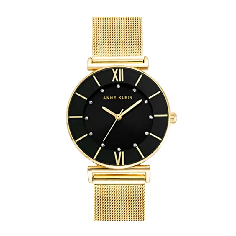 Black Sculpted Metro Timepiece